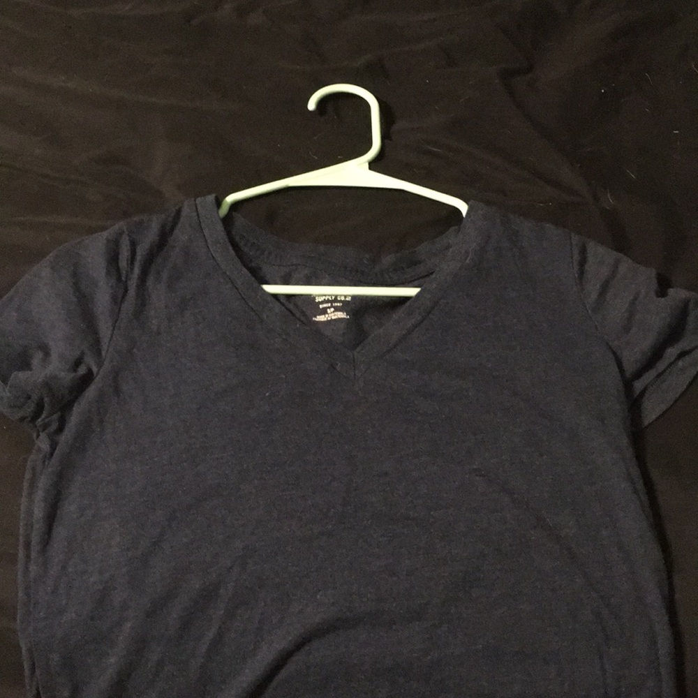Blue v neck tee